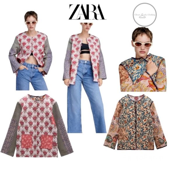 Zara Jackets & Blazers - Zara Reversible Quilted Patterned Jacket Size XS